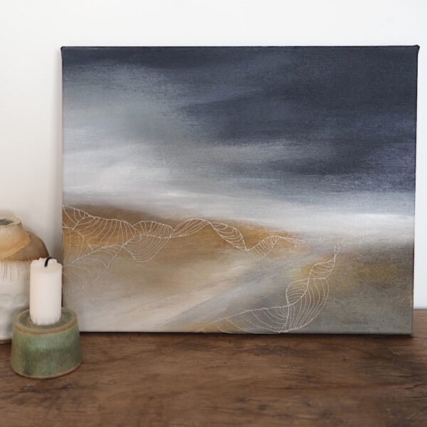 "Following the ley line" painting by Annabelle Ozanne