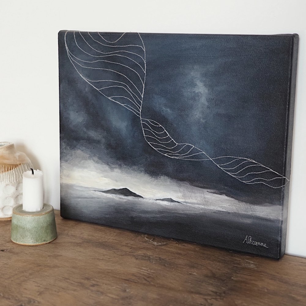 "Passing through" painting by Annabelle Ozanne