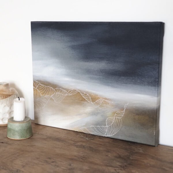 "Following the ley line" painting by Annabelle Ozanne