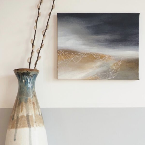 "Following the ley line" painting by Annabelle Ozanne