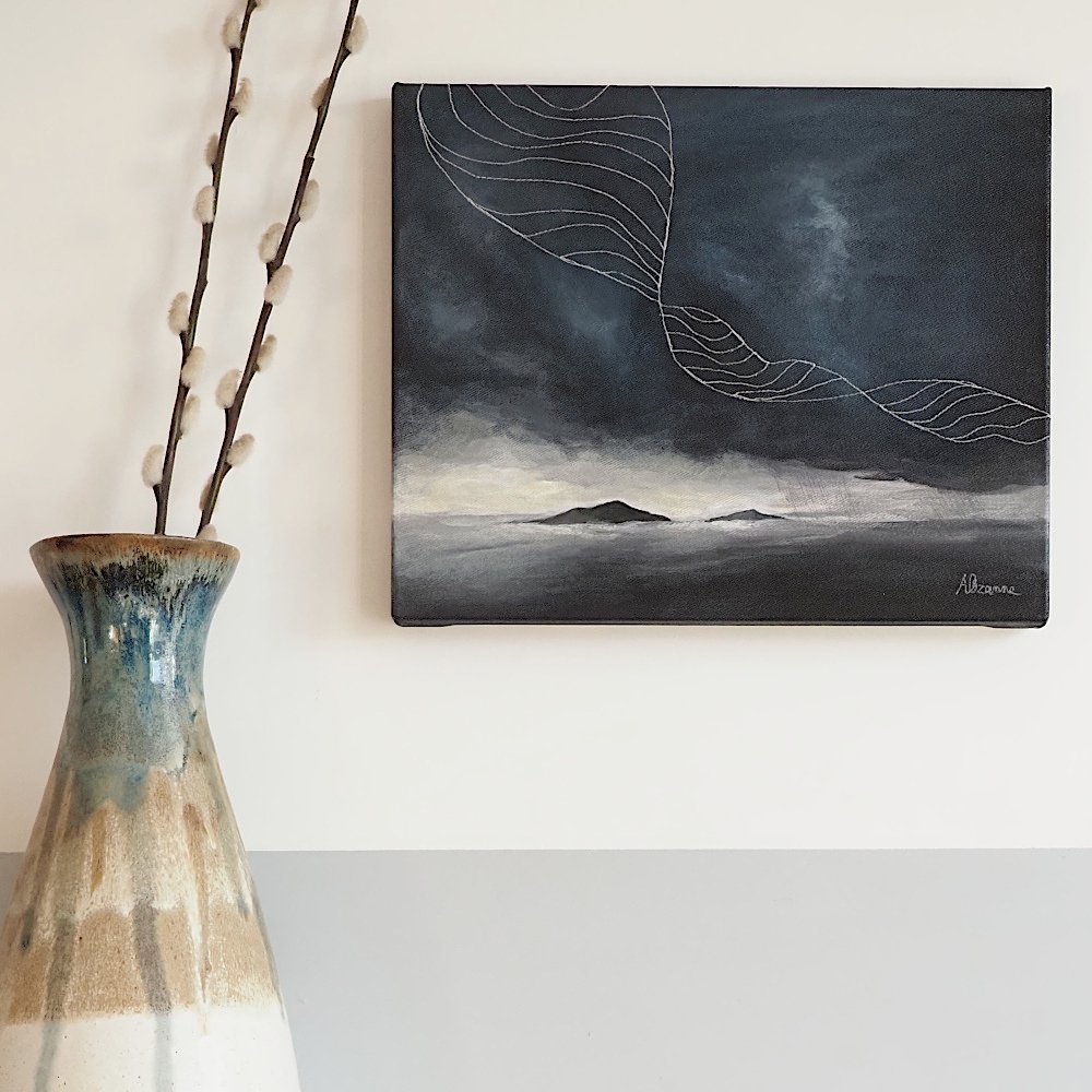 "Passing through" painting by Annabelle Ozanne