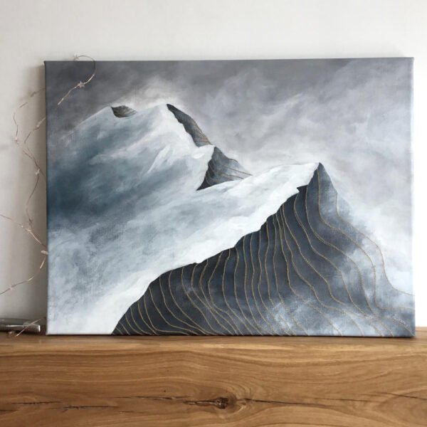 "Mountain Ridge" painting by Annabelle Ozanne